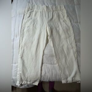 - J.Jill love linen crop cropped pants NWT